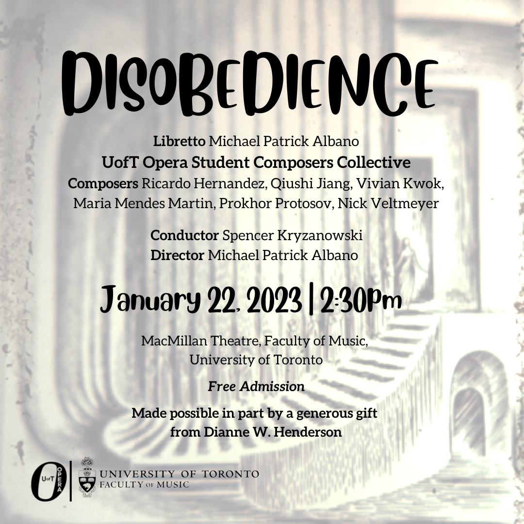 Opera Student Composer Collective: Disobedience
