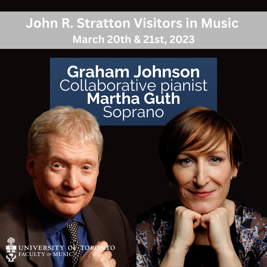 Tuesday Noon Series: Martha Guth, soprano, and Graham Johnson, piano