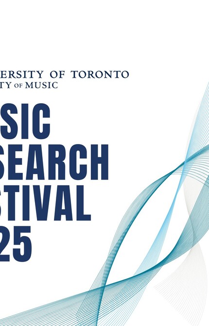 Logo for festival featuring blue-toned swirl