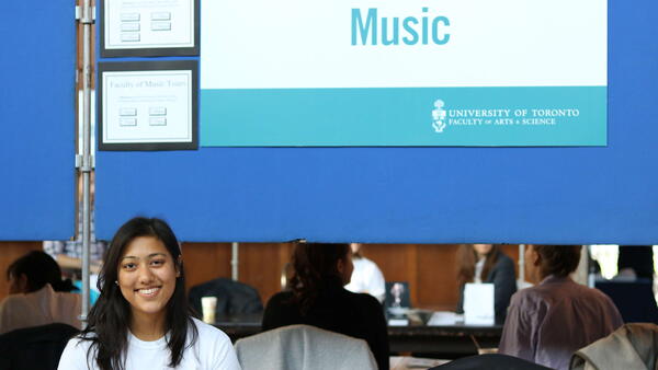 Thumbnail Image for Smiling student at Music Booth