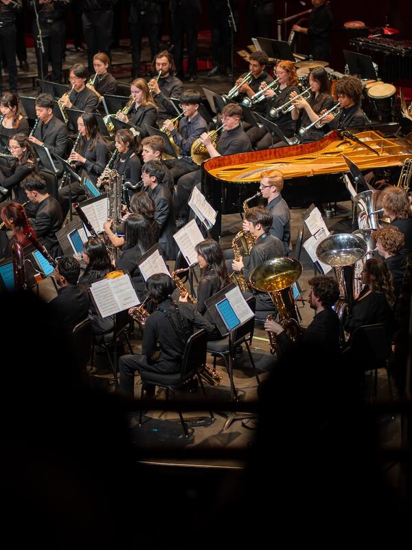 The Wind Ensemble performs in concert